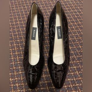 Bally Women’s Brown Patent Leather High Heels
